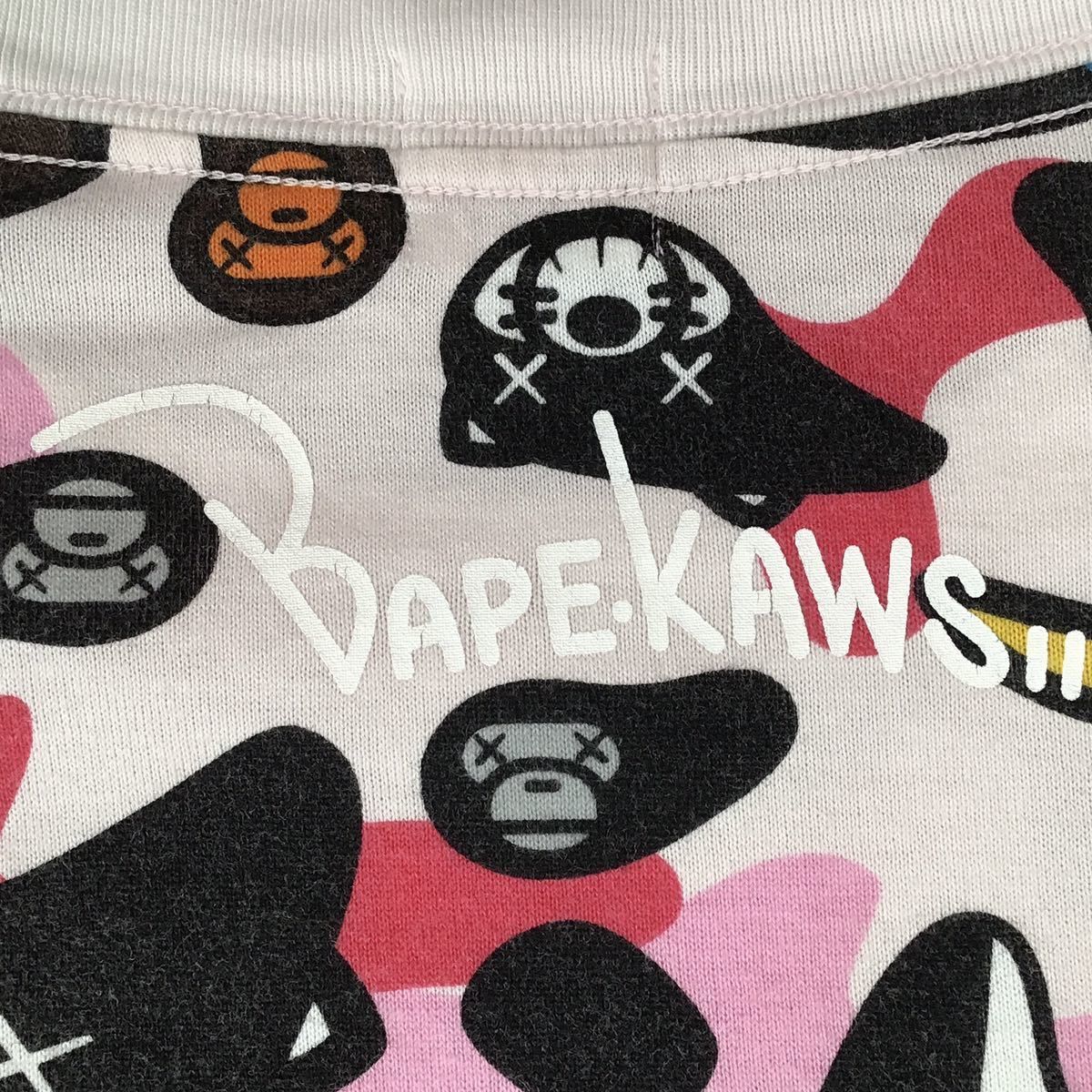Bape × Kaws BAPE × kaws animal kingdom T-shirt pink a bathing ape NIGO Size US M / EU 48-50 / 2 - 3 Thumbnail