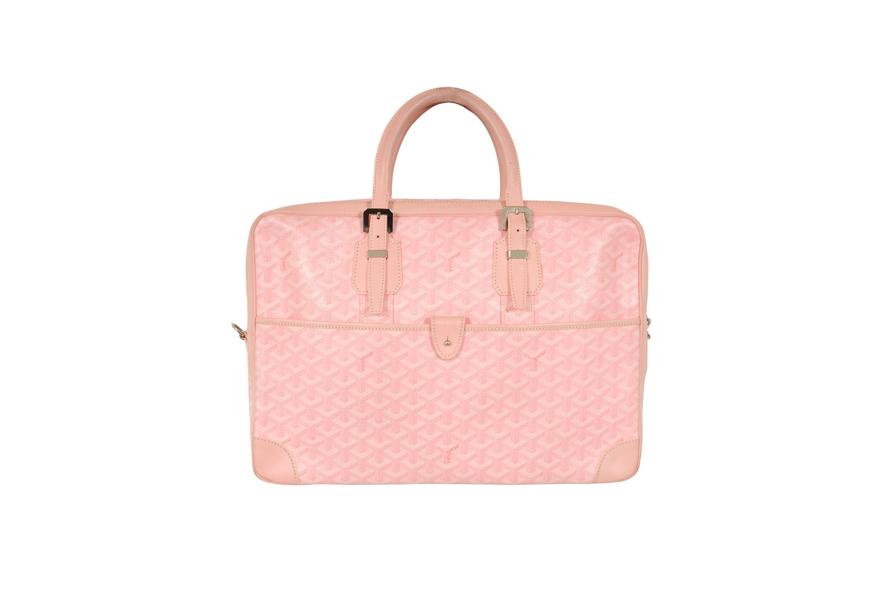 image of Goyard Crossbody Ambassade Mm Pink Briefcase Messenger Bag - 00854, Men's