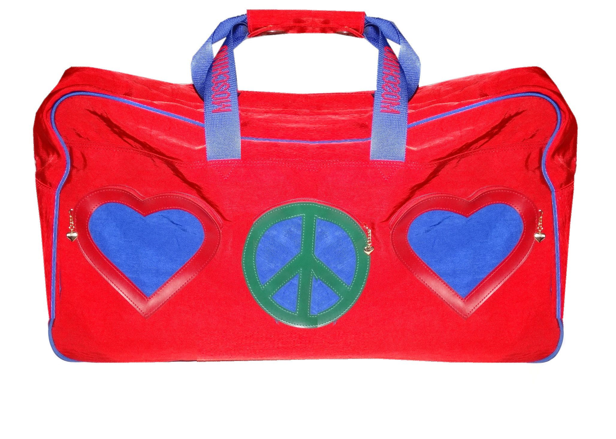 Moschino 02 Moschino big travel bag 64cm heart peace love unity Size ONE SIZE - 2 Thumbnail