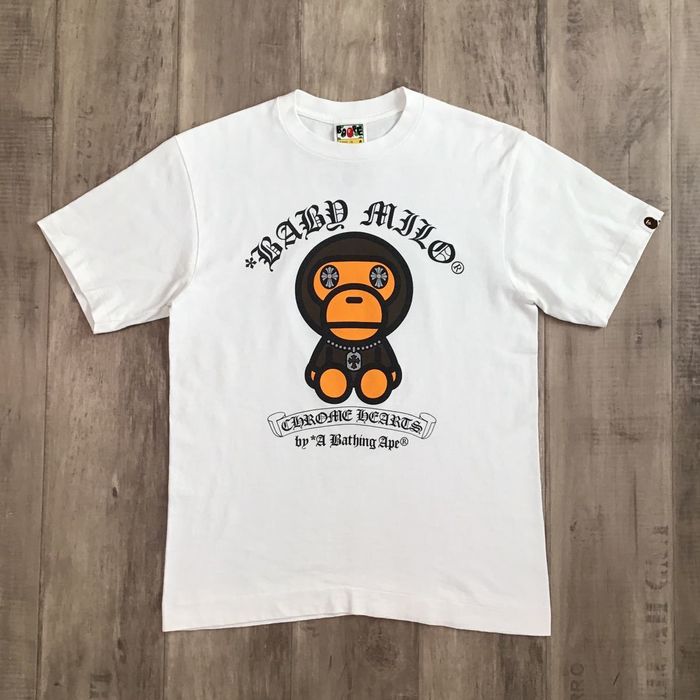 Bape BAPE × Chrome Hearts baby milo T-shirt a bathing ape | Grailed