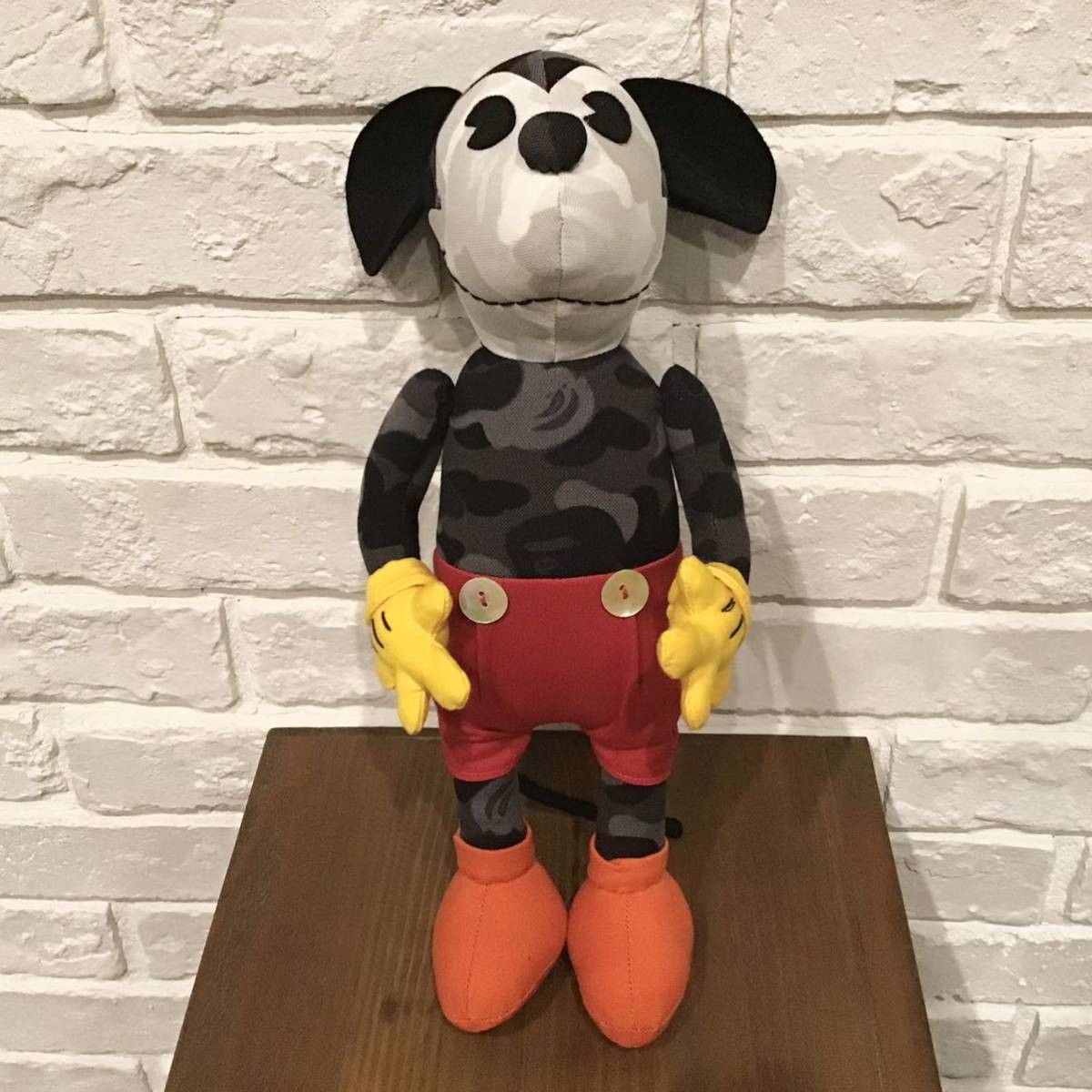 Bape × Disney 2008 BAPE × Disney BAPE camo Mickey Mouse Plush Doll ape Size ONE SIZE - 1 Thumbnail