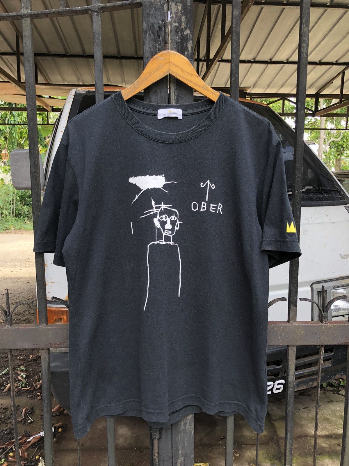 Jean-Michel Basquiat × Vintage Vintage Jean Michel Basquiat Ober Art Tee Size US L / EU 52-54 / 3 - 1 Thumbnail