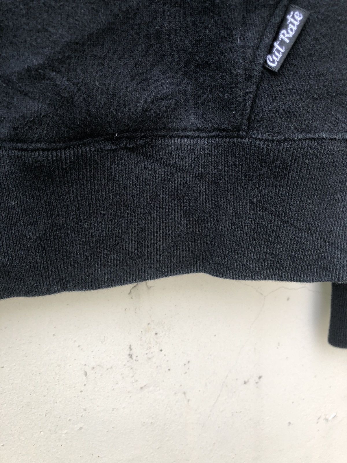 Vintage Cut - Rate Japan Border Striped Sleeves Black Hoodie Size US M / EU 48-50 / 2 - 10 Thumbnail
