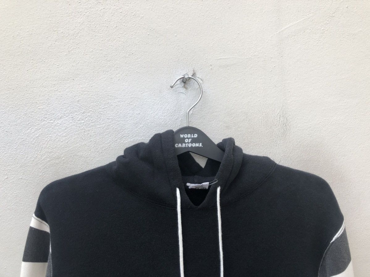 Vintage Cut - Rate Japan Border Striped Sleeves Black Hoodie Size US M / EU 48-50 / 2 - 8 Thumbnail