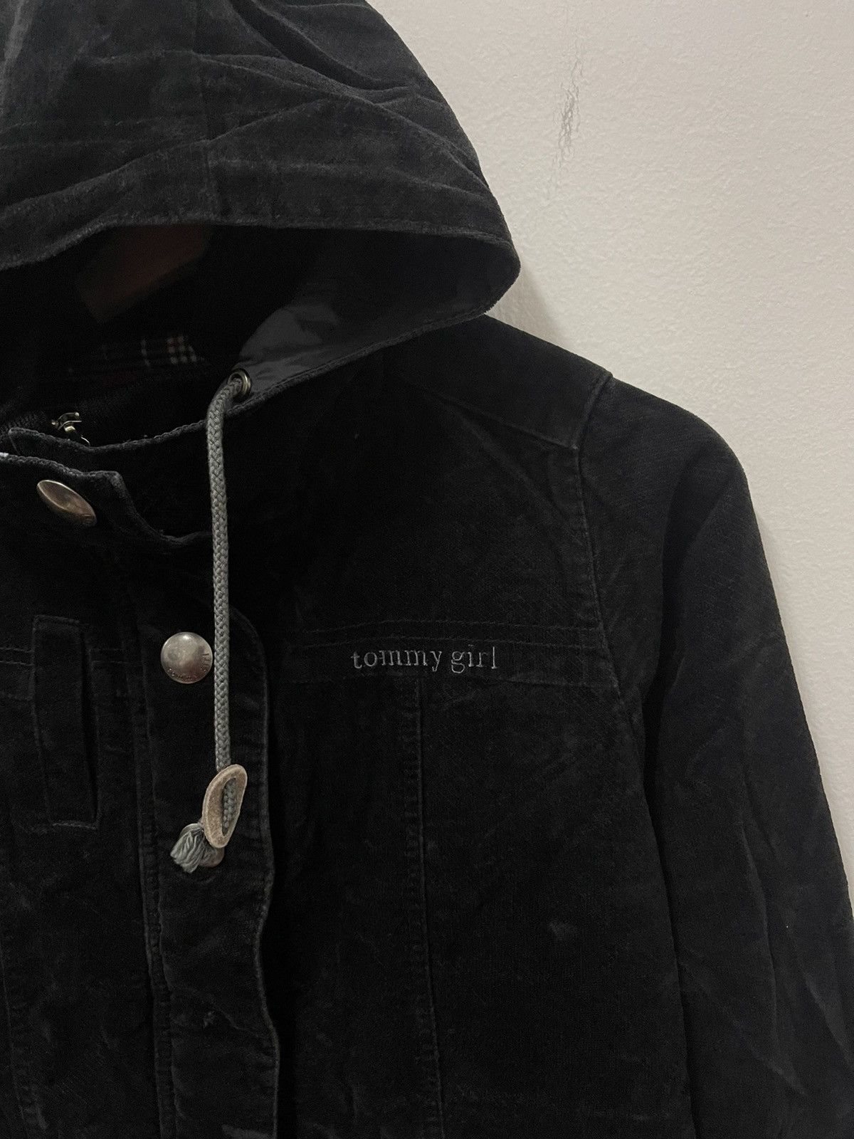 Japanese Brand × Vintage Vintage Tommy Girl Mini Logo Embroidery Hooded Jacket Size US S / EU 44-46 / 1 - 2 Thumbnail
