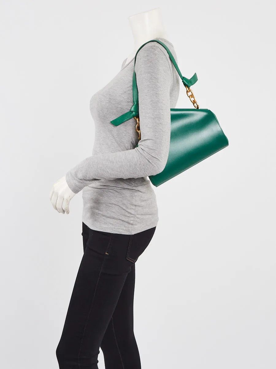 Bottega Veneta BOTTEGA VENETA Tip green leather chain shoulder bag clutch Size ONE SIZE - 3 Thumbnail
