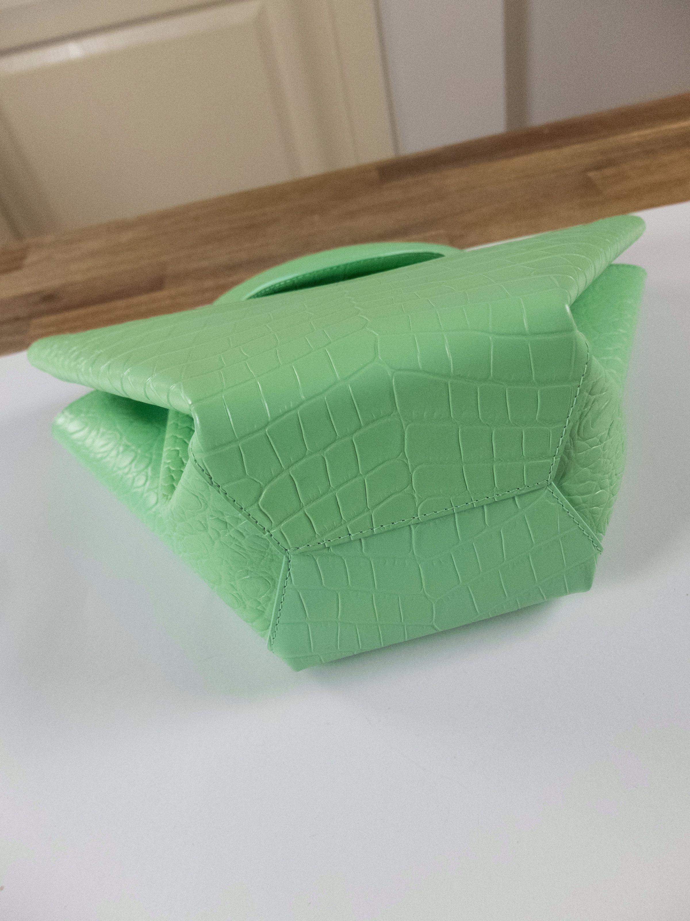 Bottega Veneta BOTTEGA VENETA Doll green croc effect leather tote bag Size ONE SIZE - 6 Thumbnail