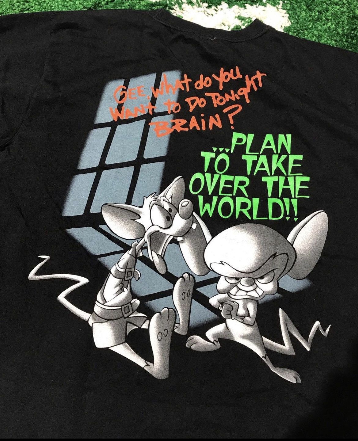 Vintage Animaniacs Pinky And The Brain Vintage Tee Size US XL / EU 56 / 4 - 1 Thumbnail