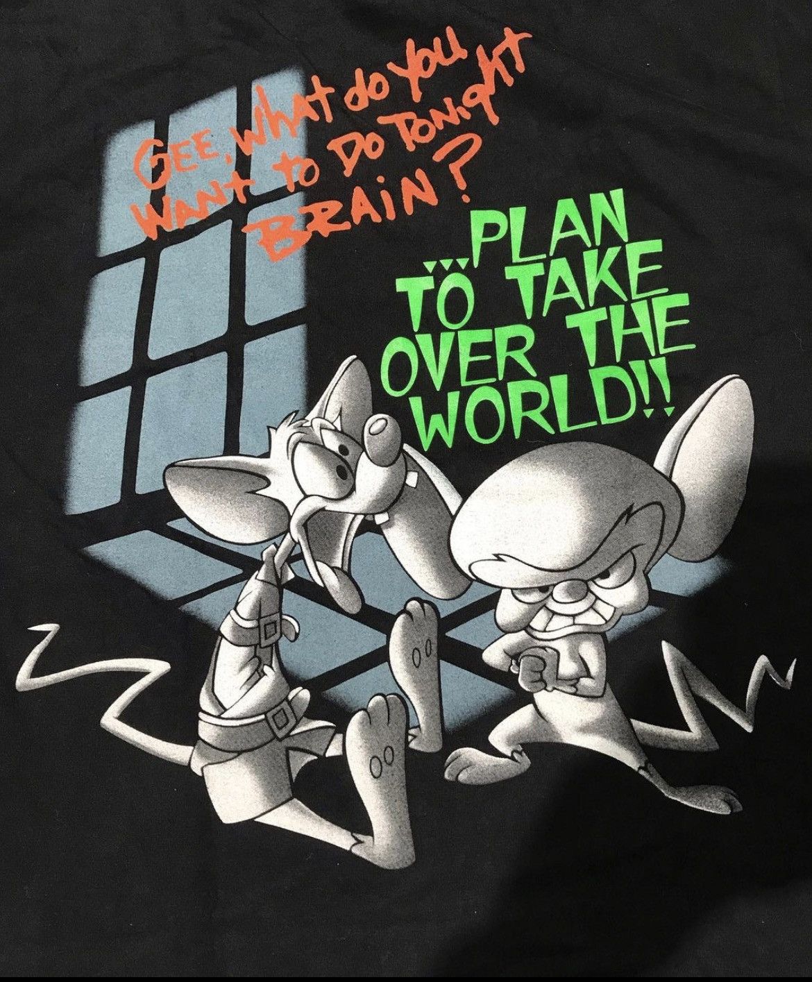 Vintage Animaniacs Pinky And The Brain Vintage Tee Size US XL / EU 56 / 4 - 2 Thumbnail