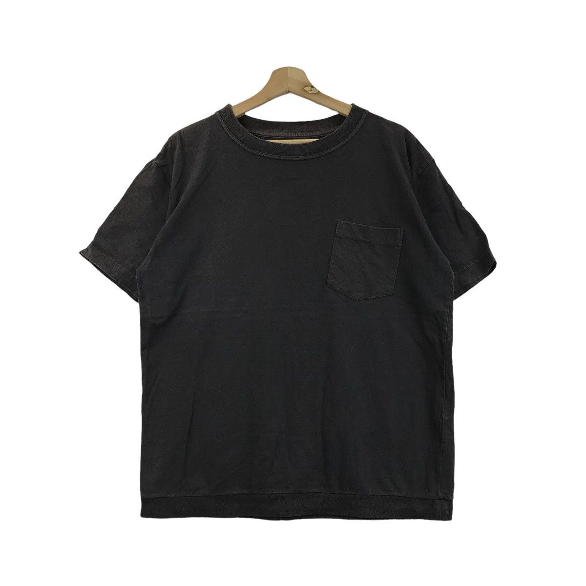 Vtg MARGARET HOWELL MHL London Pocket Tee Shirt Black UK