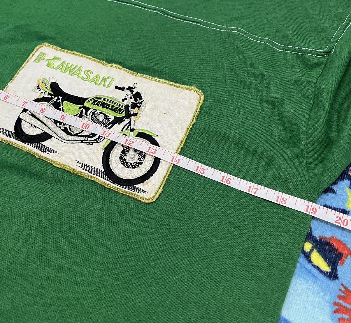 Vintage Vintage Raglan Shirt with Vintage Kawasaki Patch Custom Size US M / EU 48-50 / 2 - 9 Thumbnail