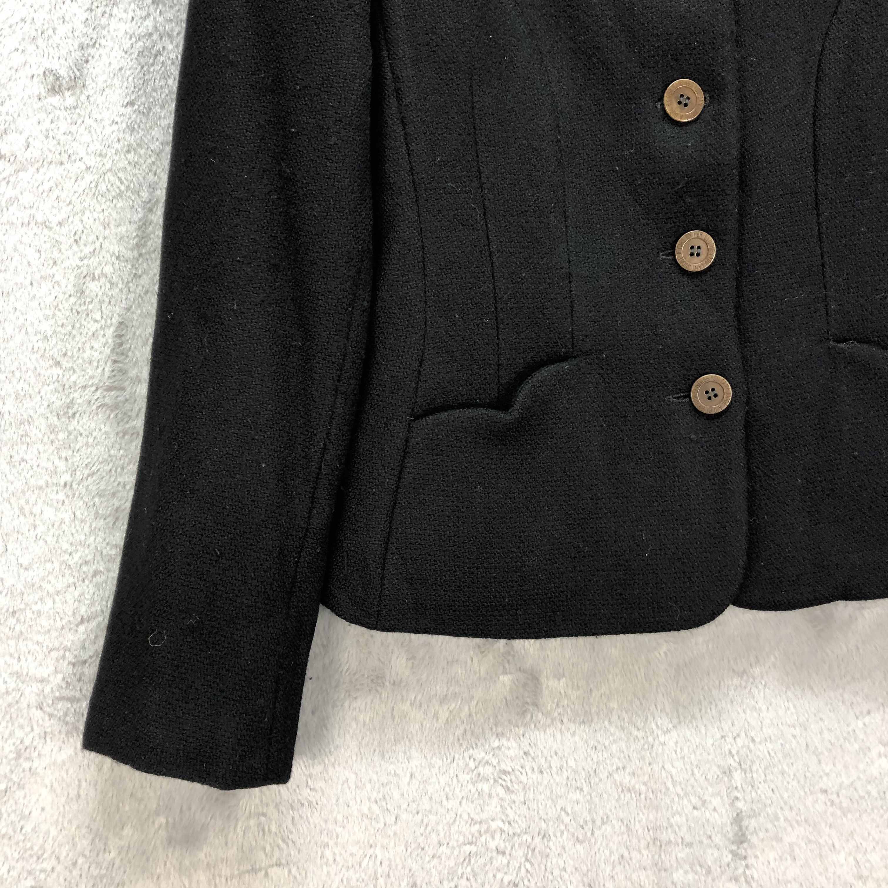 Moschino MOSCHINO BLACK WOOL JACKET #6835-93 Size M / US 6-8 / IT 42-44 - 3 Thumbnail
