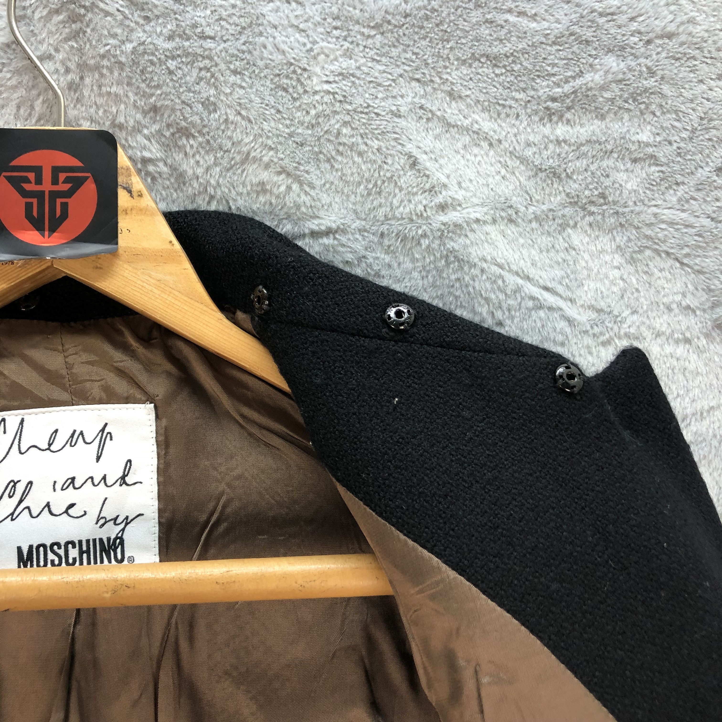 Moschino MOSCHINO BLACK WOOL JACKET #6835-93 Size M / US 6-8 / IT 42-44 - 9 Thumbnail