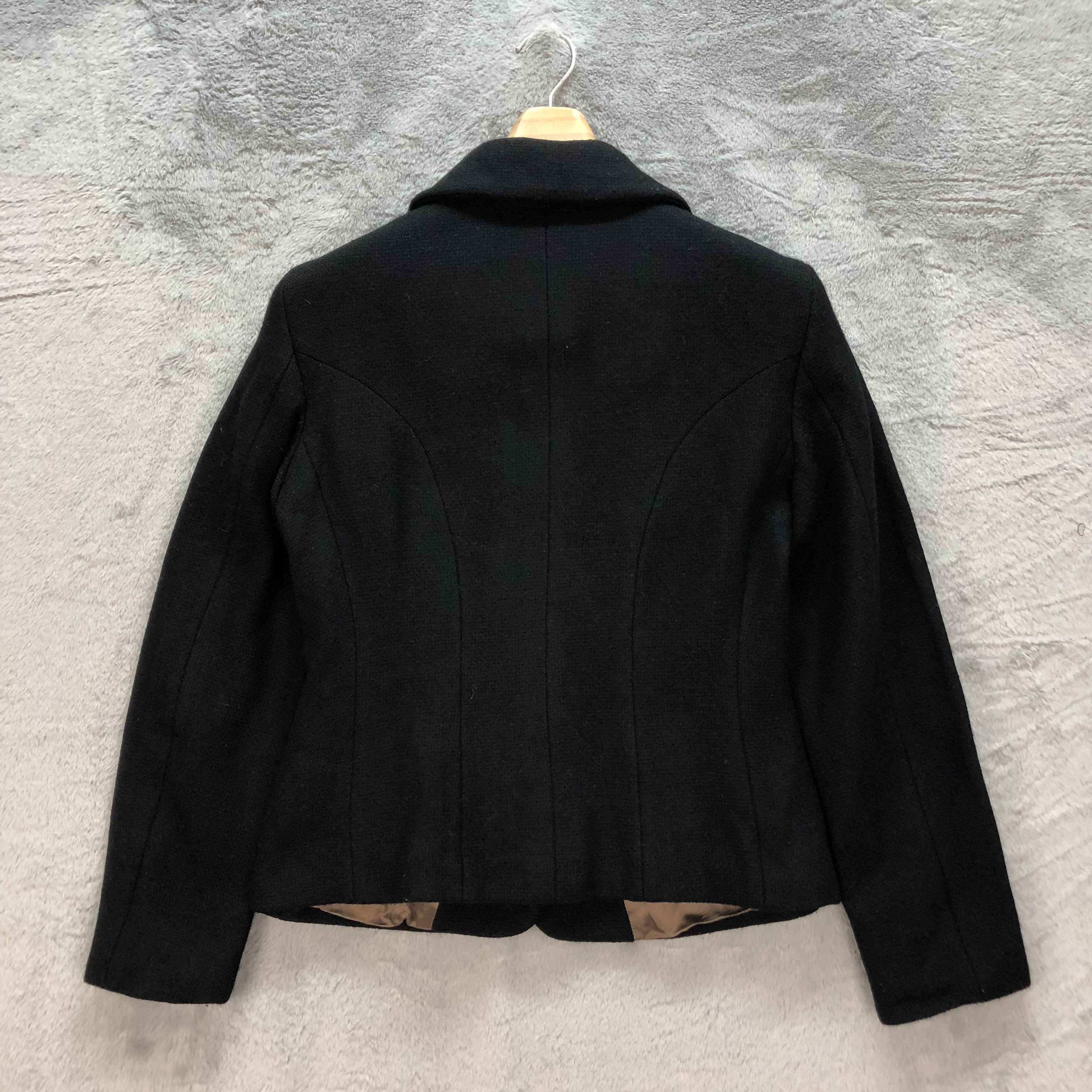 Moschino MOSCHINO BLACK WOOL JACKET #6835-93 Size M / US 6-8 / IT 42-44 - 15 Thumbnail