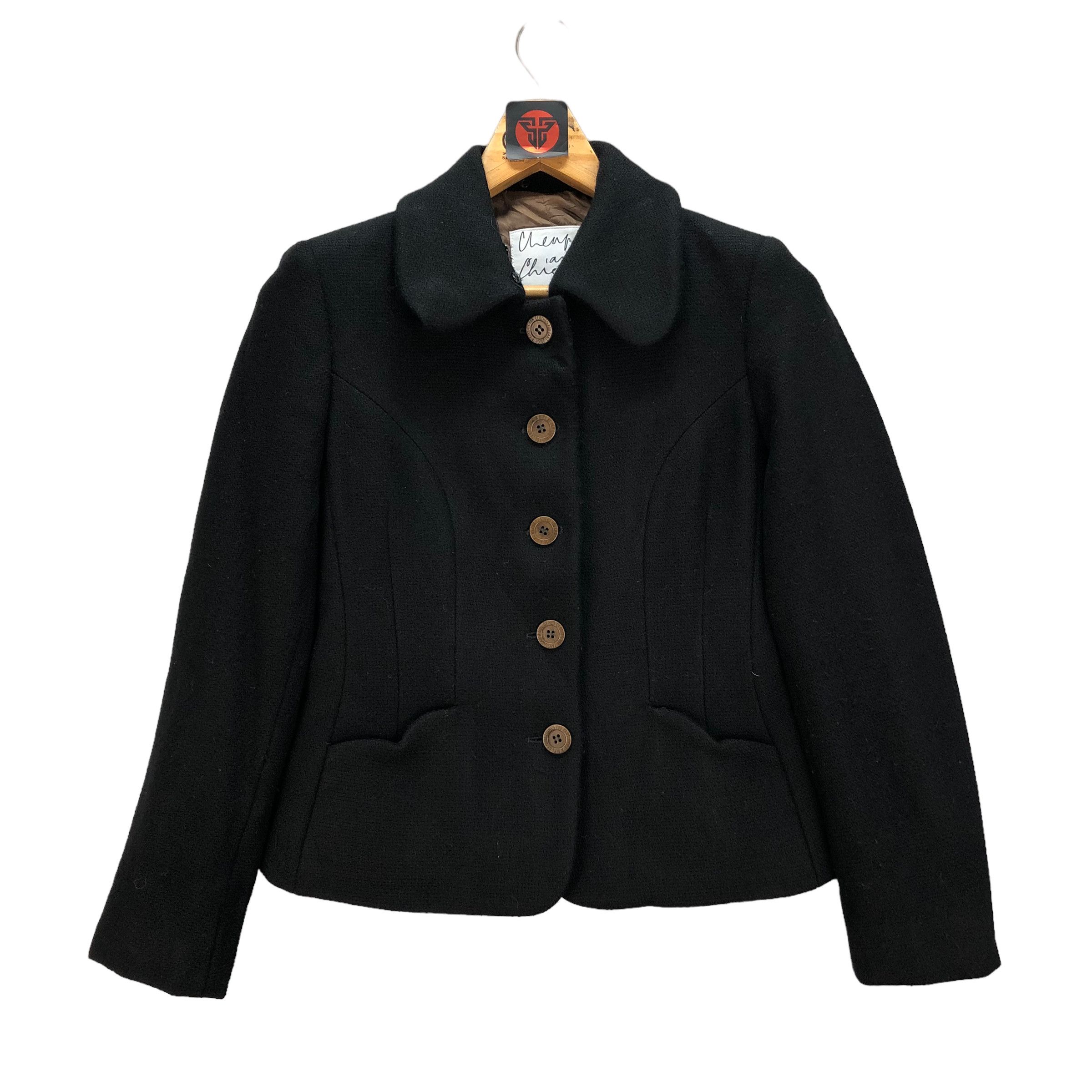 Moschino MOSCHINO BLACK WOOL JACKET #6835-93 Size M / US 6-8 / IT 42-44 - 1 Thumbnail