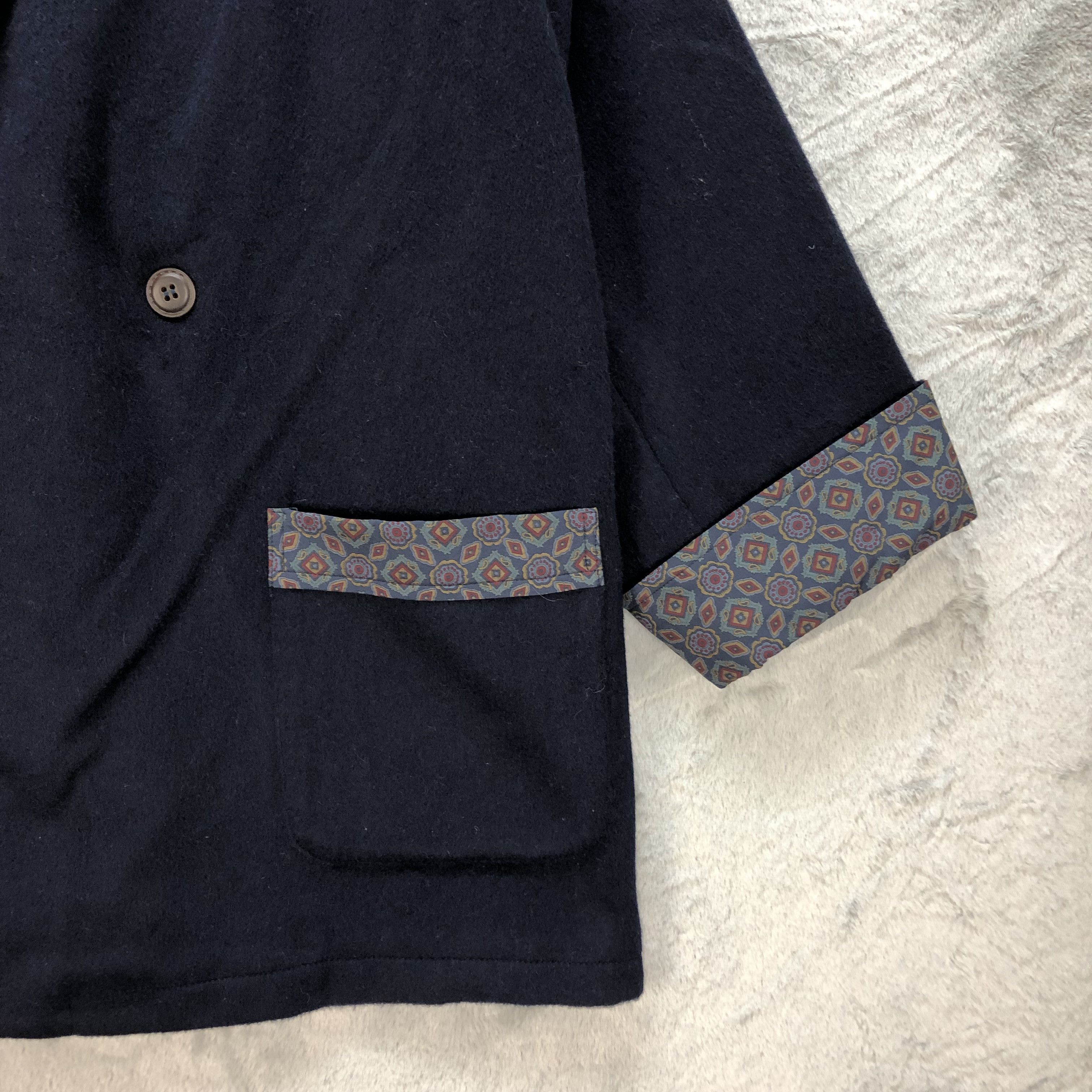 Burberry VINTAGE BURBERRYS EMBROIDERY LOGO WOOL COAT #6823-92 Size US L / EU 52-54 / 3 - 6 Thumbnail