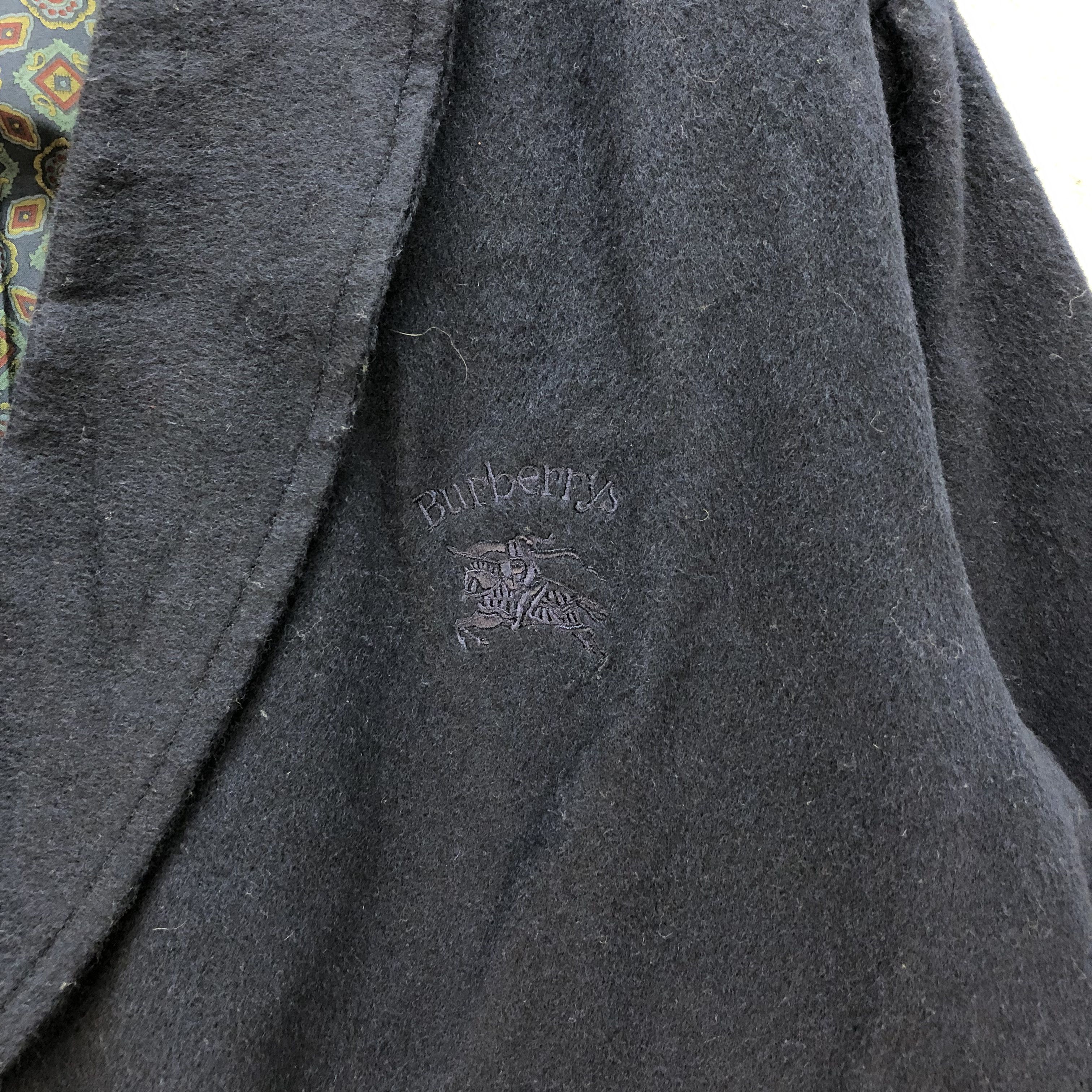 Burberry VINTAGE BURBERRYS EMBROIDERY LOGO WOOL COAT #6823-92 Size US L / EU 52-54 / 3 - 3 Thumbnail
