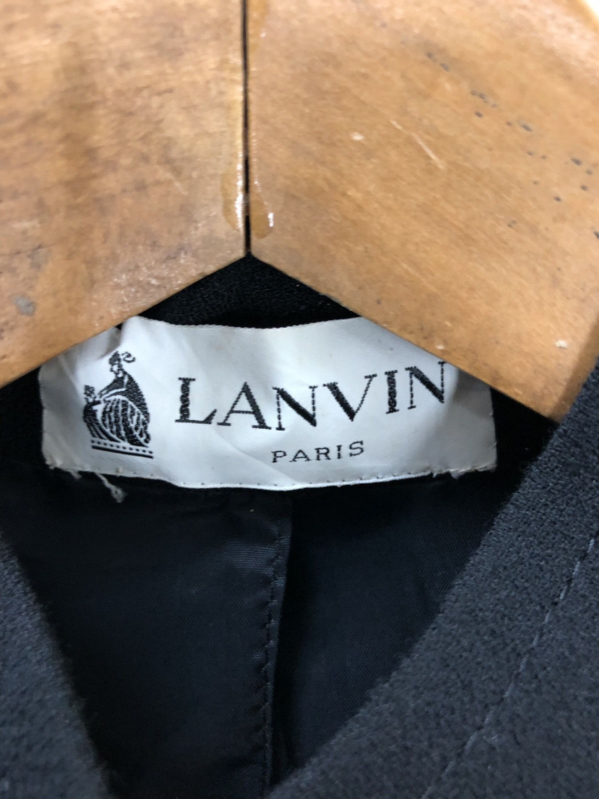 Lanvin × Vintage Lanvin Paris Military Style Wool Jacket Black Gold Buttons Size US S / EU 44-46 / 1 - 8 Thumbnail