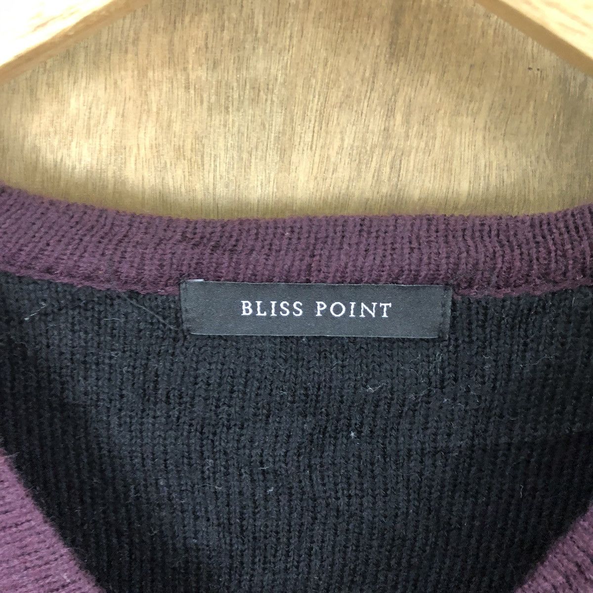 Aran Isles Knitwear × Japanese Brand Bliss Point Purple Cardigan Knitwear vintage #6234 Size US L / EU 52-54 / 3 - 5 Thumbnail