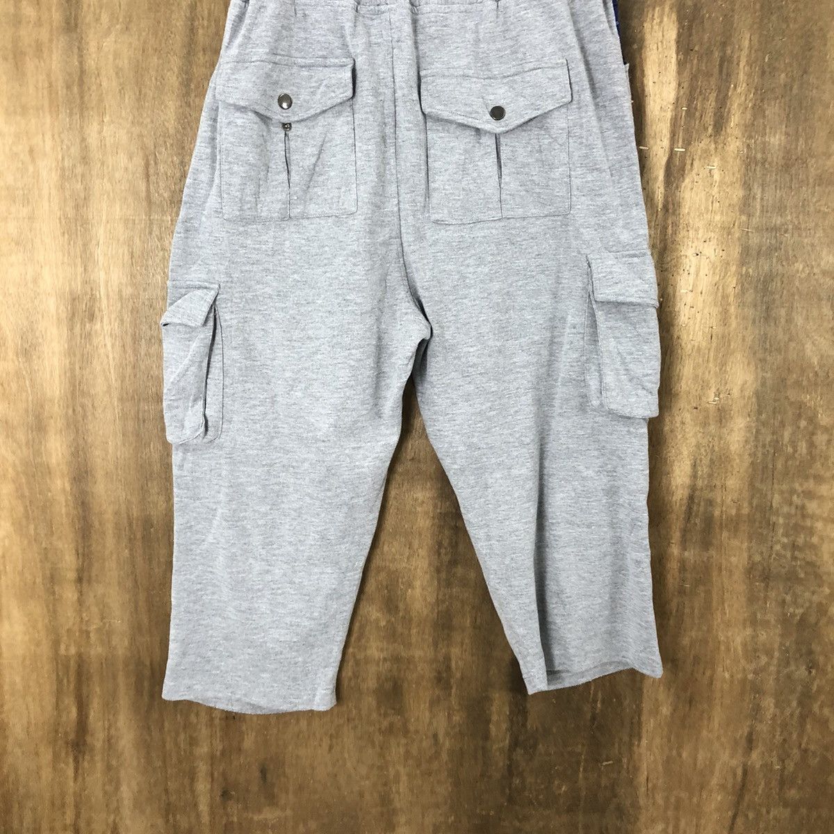 Japanese Brand Halman Grey Cropped Cargo Multipocket pants #6185 Size US 27 - 10 Thumbnail