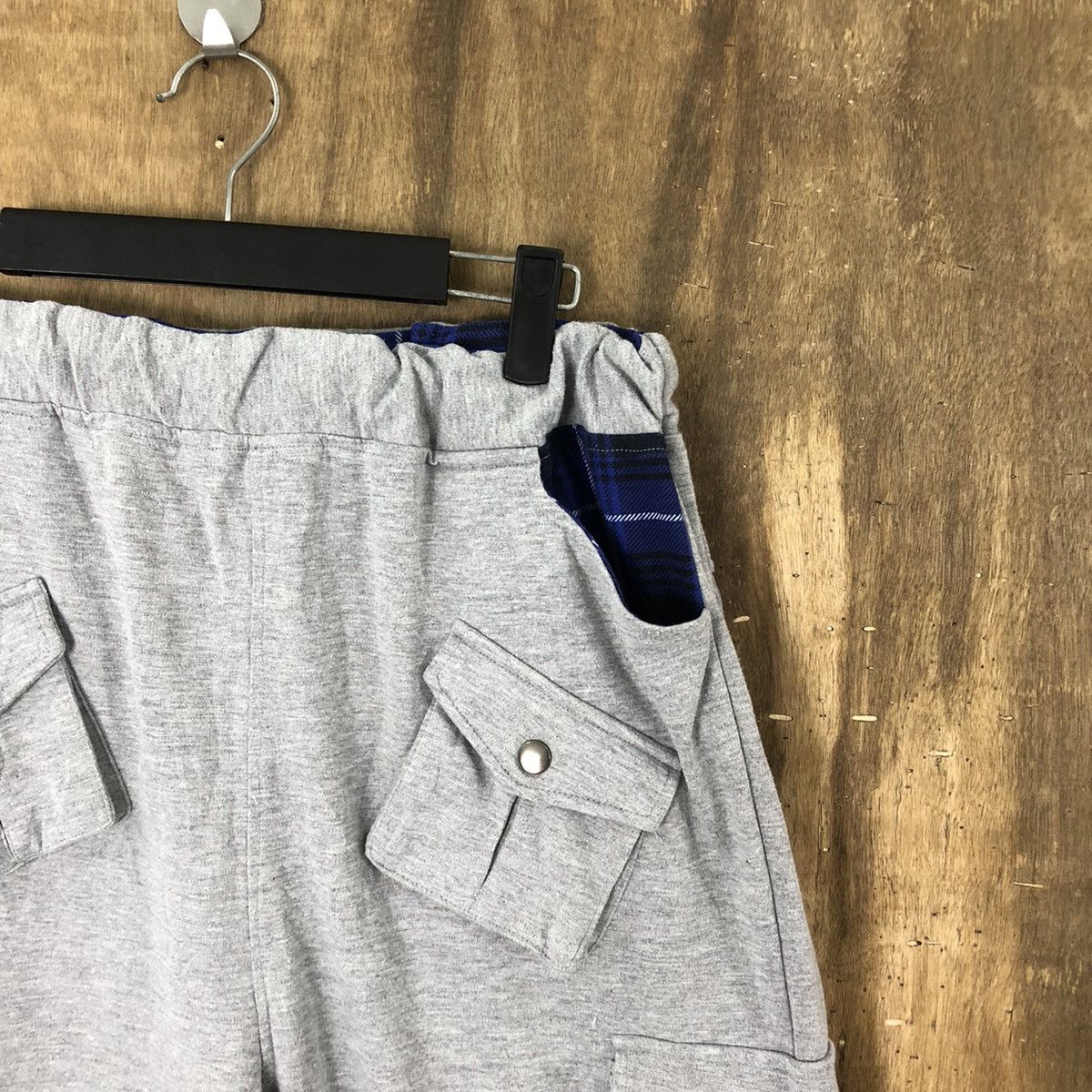 Japanese Brand Halman Grey Cropped Cargo Multipocket pants #6185 Size US 27 - 5 Thumbnail