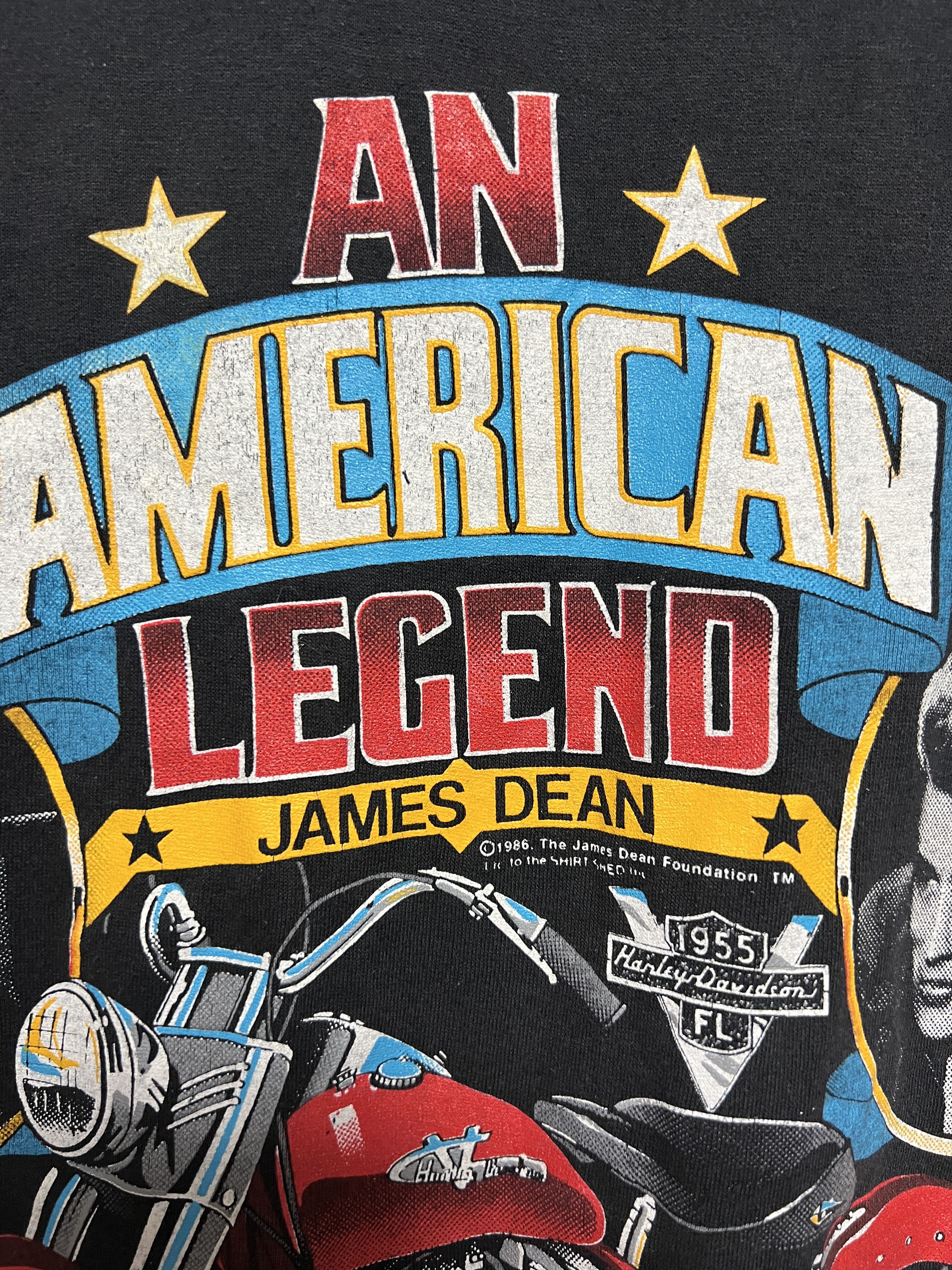 Harley Davidson Harley Davidson 1987 American Legend James Dean Vintage Tee Size US L / EU 52-54 / 3 - 6 Thumbnail