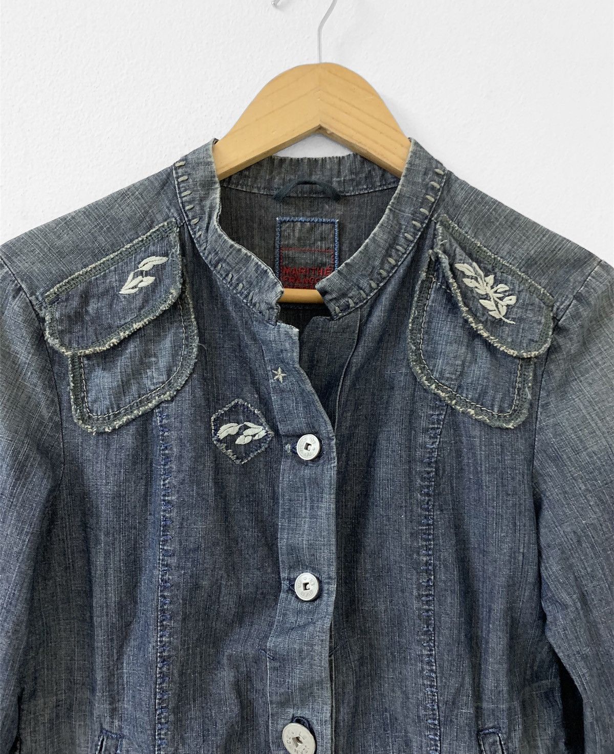 Marithe + Francois Girbaud Marithe Francois Girbaud Button Linen Jacket Size M / US 6-8 / IT 42-44 - 4 Thumbnail