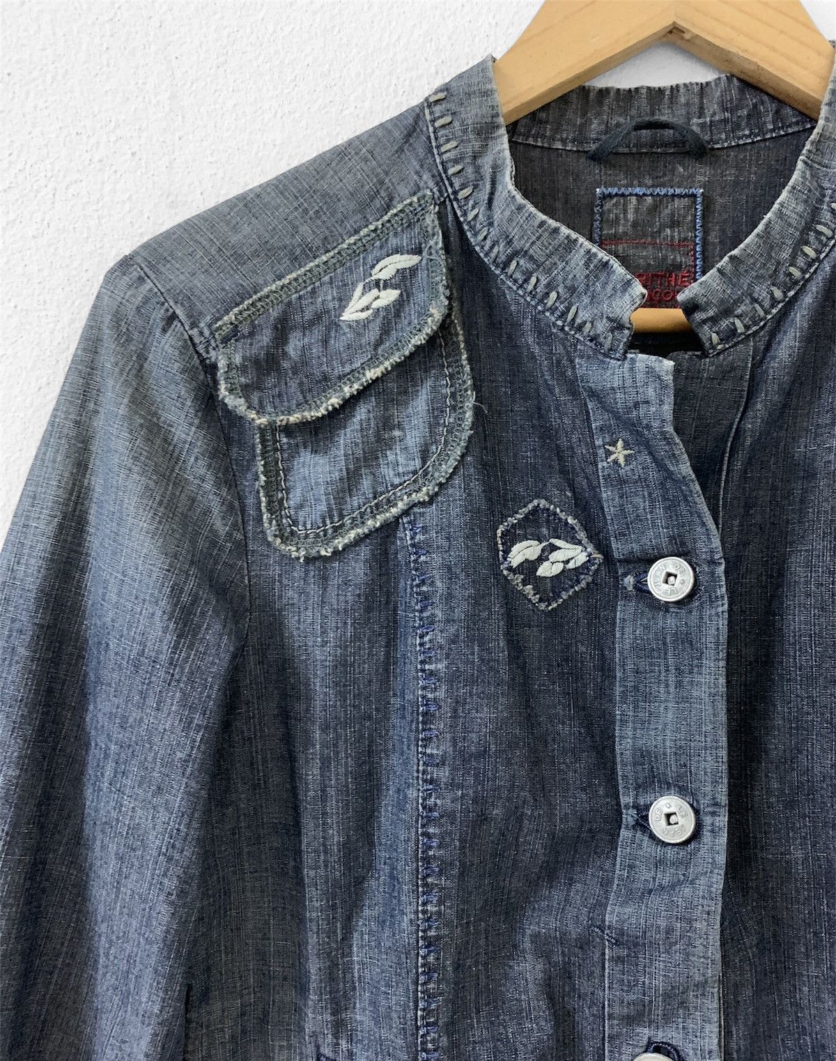 Marithe + Francois Girbaud Marithe Francois Girbaud Button Linen Jacket Size M / US 6-8 / IT 42-44 - 6 Thumbnail