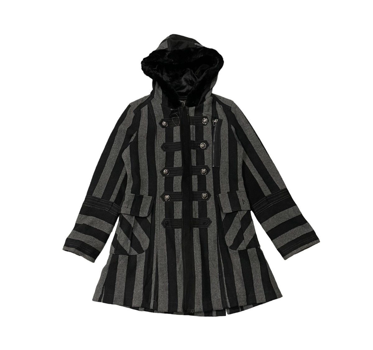 Le Grande Bleu (L.G.B.) Vintage Algonquins Seditionaries Gothic Punk Long Jacket Size S / US 4 / IT 40 - 1 Thumbnail