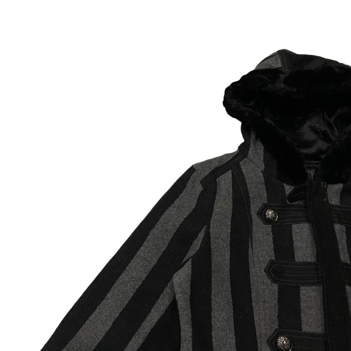 Le Grande Bleu (L.G.B.) Vintage Algonquins Seditionaries Gothic Punk Long Jacket Size S / US 4 / IT 40 - 5 Thumbnail
