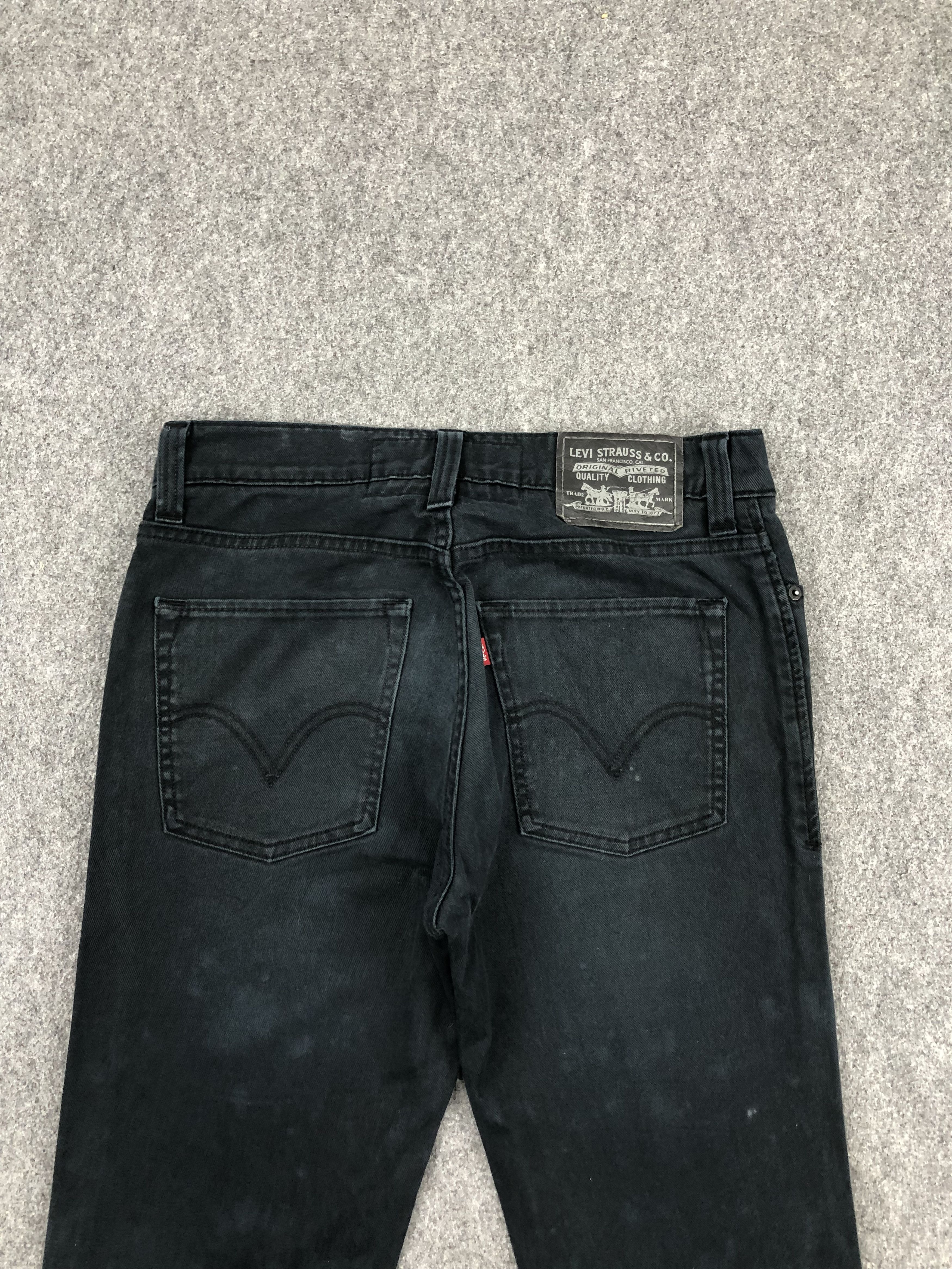 Levi's × Vintage Vintage Levis 510 Faded Black Skinny Jeans DP1480 Size US 32 / EU 48 - 3 Thumbnail