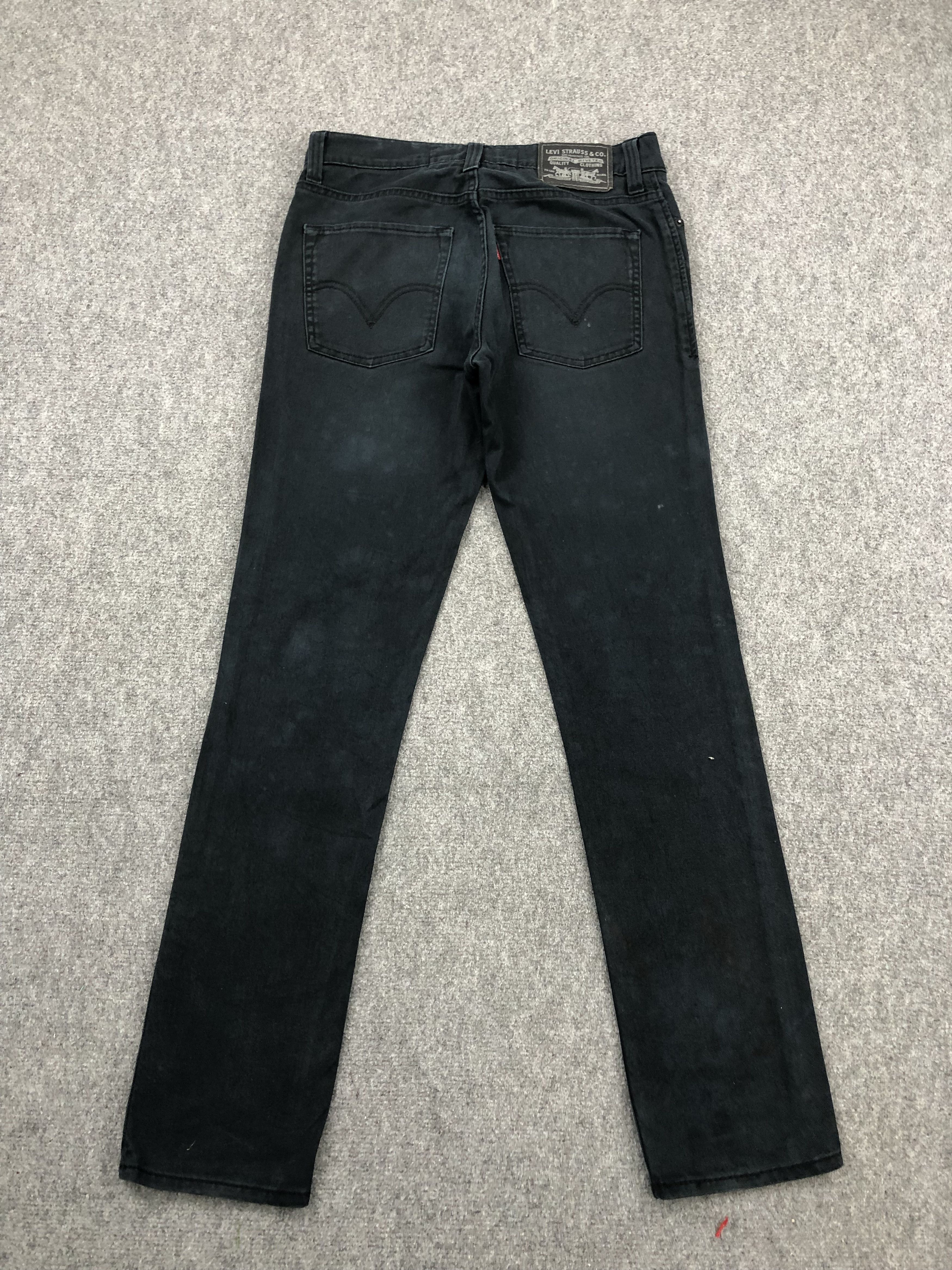 Levi's × Vintage Vintage Levis 510 Faded Black Skinny Jeans DP1480 Size US 32 / EU 48 - 4 Thumbnail