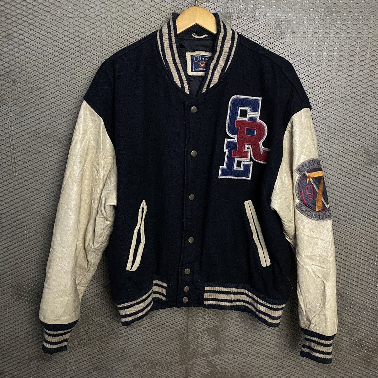 70s~80'S Ralph Lauren CHAPS Wool Stadium Jacket Award Jacket Men's XL /eaa492861