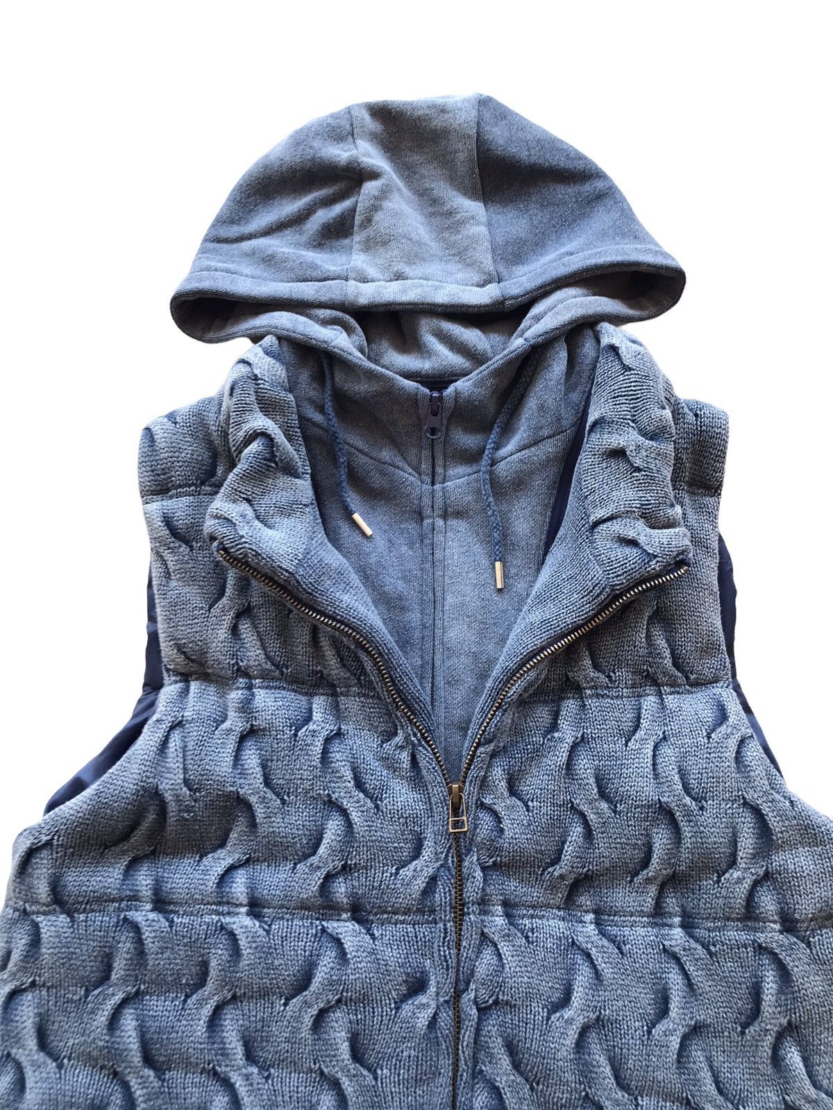 Japanese Brand EDIFICE Japan Sleeveless Quilted Removable Hooded Vest Coat Size US M / EU 48-50 / 2 - 5 Thumbnail