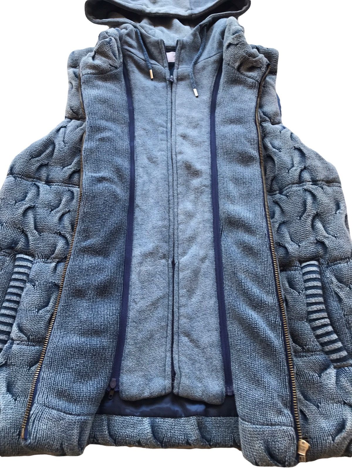 Japanese Brand EDIFICE Japan Sleeveless Quilted Removable Hooded Vest Coat Size US M / EU 48-50 / 2 - 1 Thumbnail