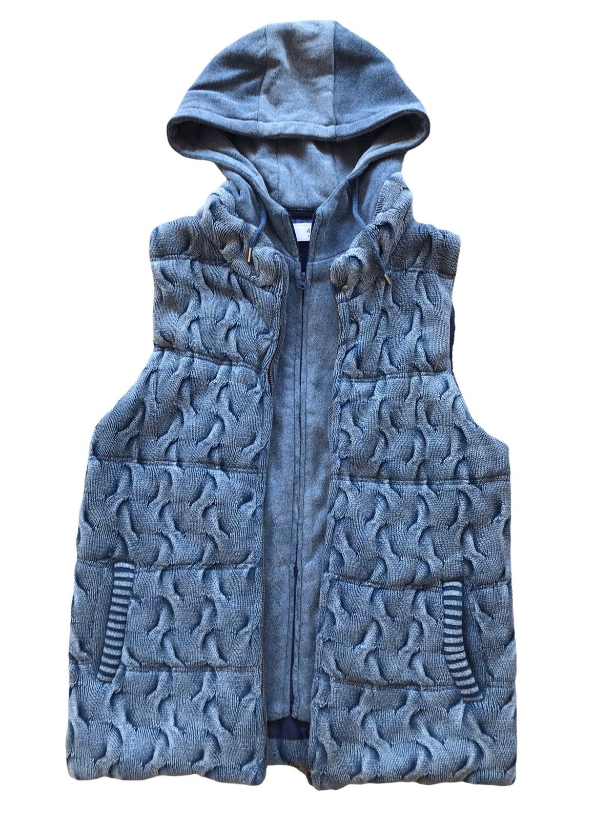 Japanese Brand EDIFICE Japan Sleeveless Quilted Removable Hooded Vest Coat Size US M / EU 48-50 / 2 - 2 Thumbnail