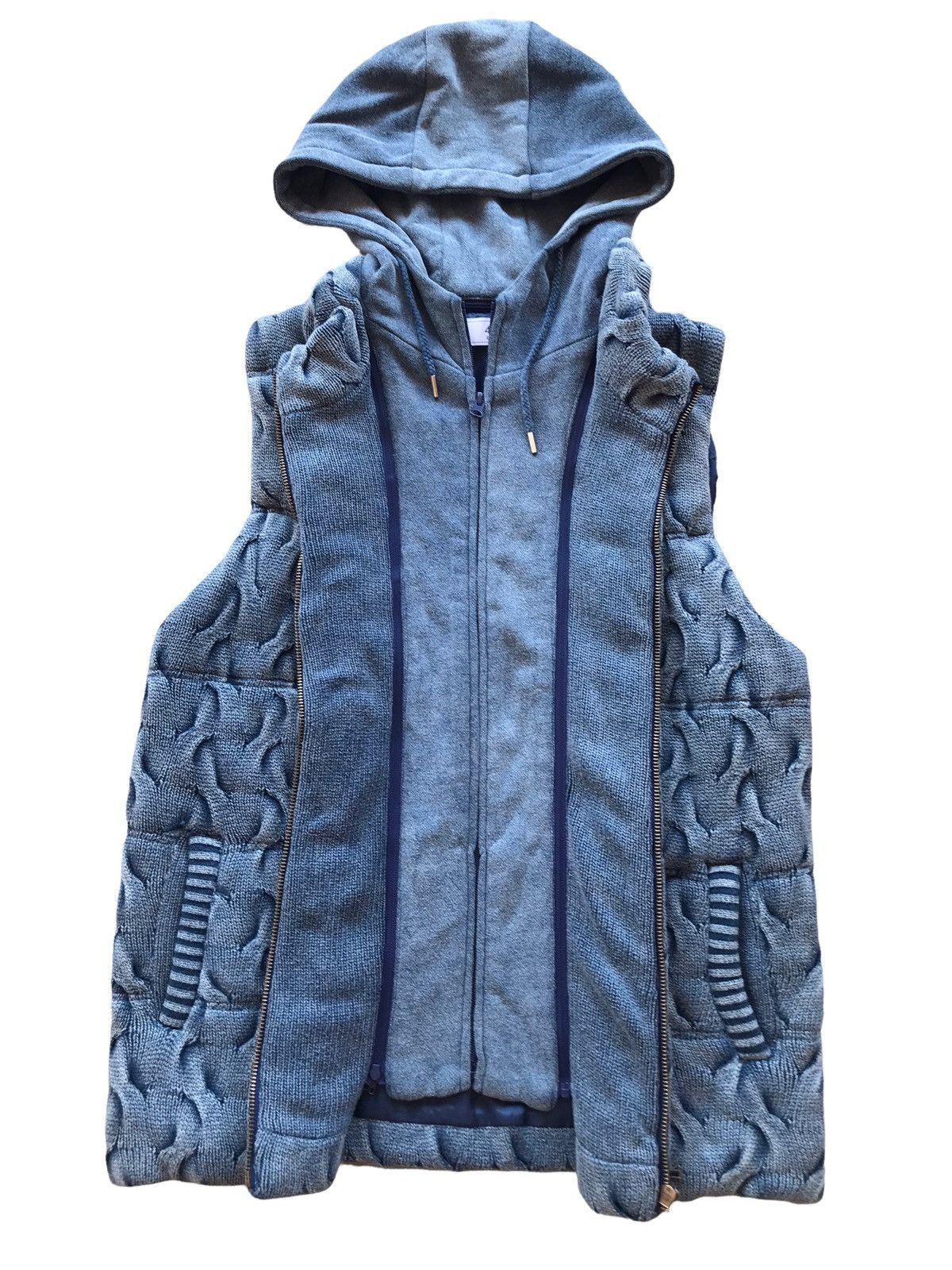Japanese Brand EDIFICE Japan Sleeveless Quilted Removable Hooded Vest Coat Size US M / EU 48-50 / 2 - 6 Thumbnail