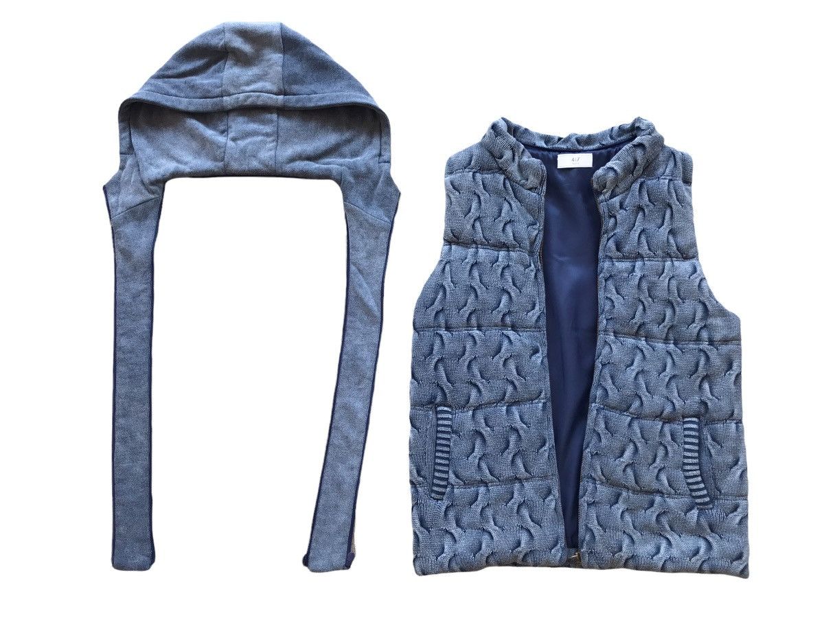 Japanese Brand EDIFICE Japan Sleeveless Quilted Removable Hooded Vest Coat Size US M / EU 48-50 / 2 - 3 Thumbnail