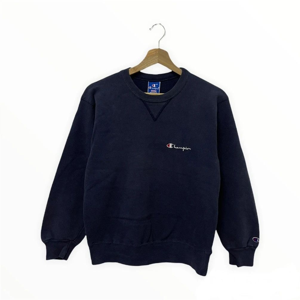 Champion × Vintage Vtg 90’s Champion Crewneck Spellout Logo Classic Sweatshirt Size US S / EU 44-46 / 1 - 1 Thumbnail