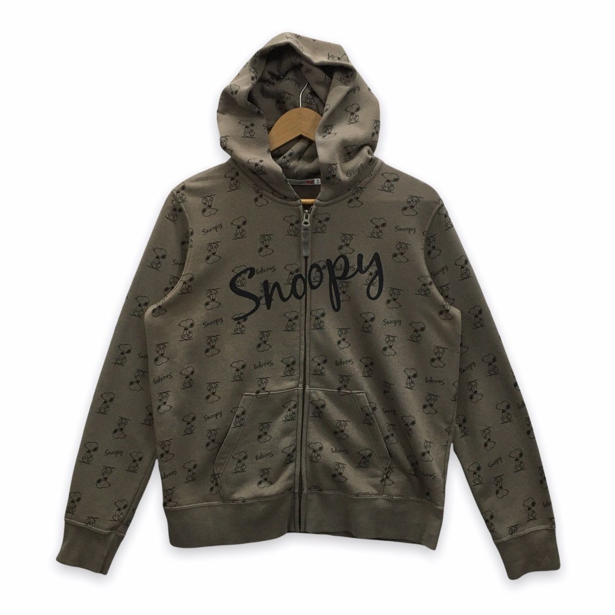 Disney × Peanuts × Uniqlo Rare SNOOPY x UNIQLO Fullprint Sweater Hoodie Size US S / EU 44-46 / 1 - 1 Thumbnail