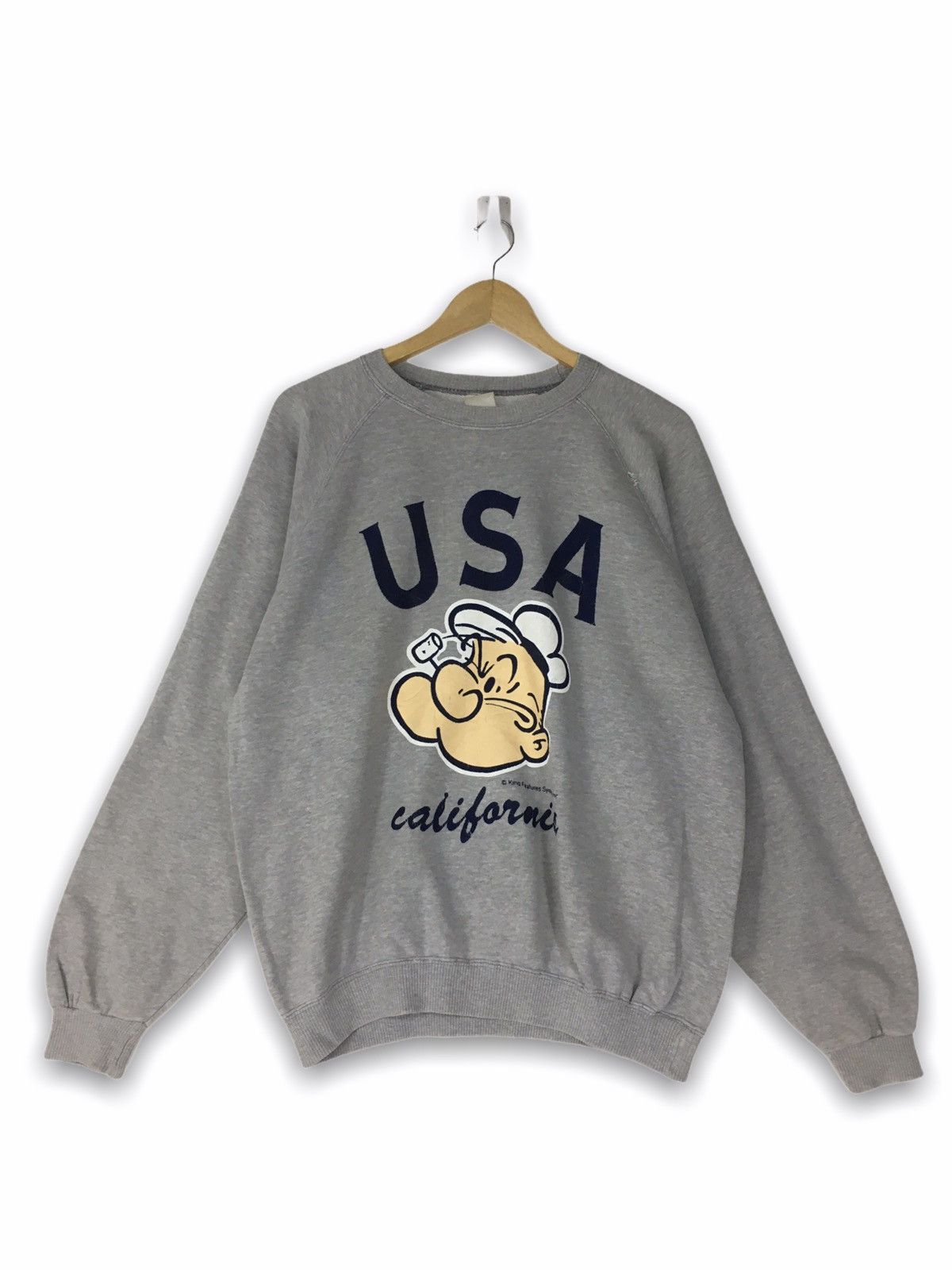 Vintage design Popeye big logo sweatshirt jumper