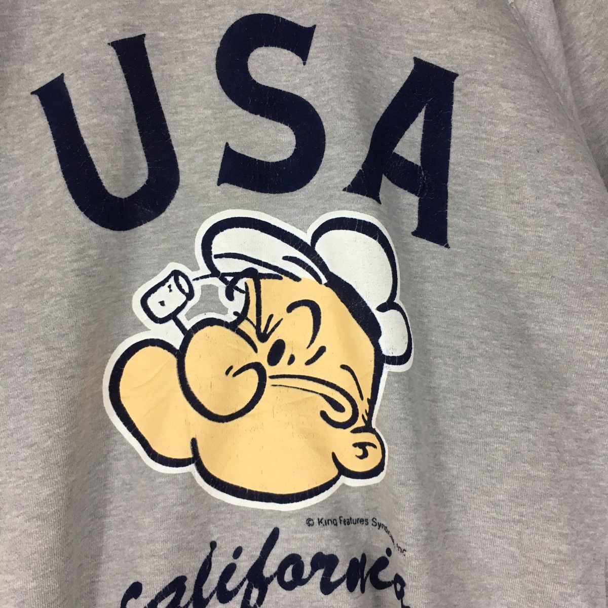 Cartoon Network × Vintage Vintage design Popeye big logo sweatshirt jumper Size US L / EU 52-54 / 3 - 2 Thumbnail
