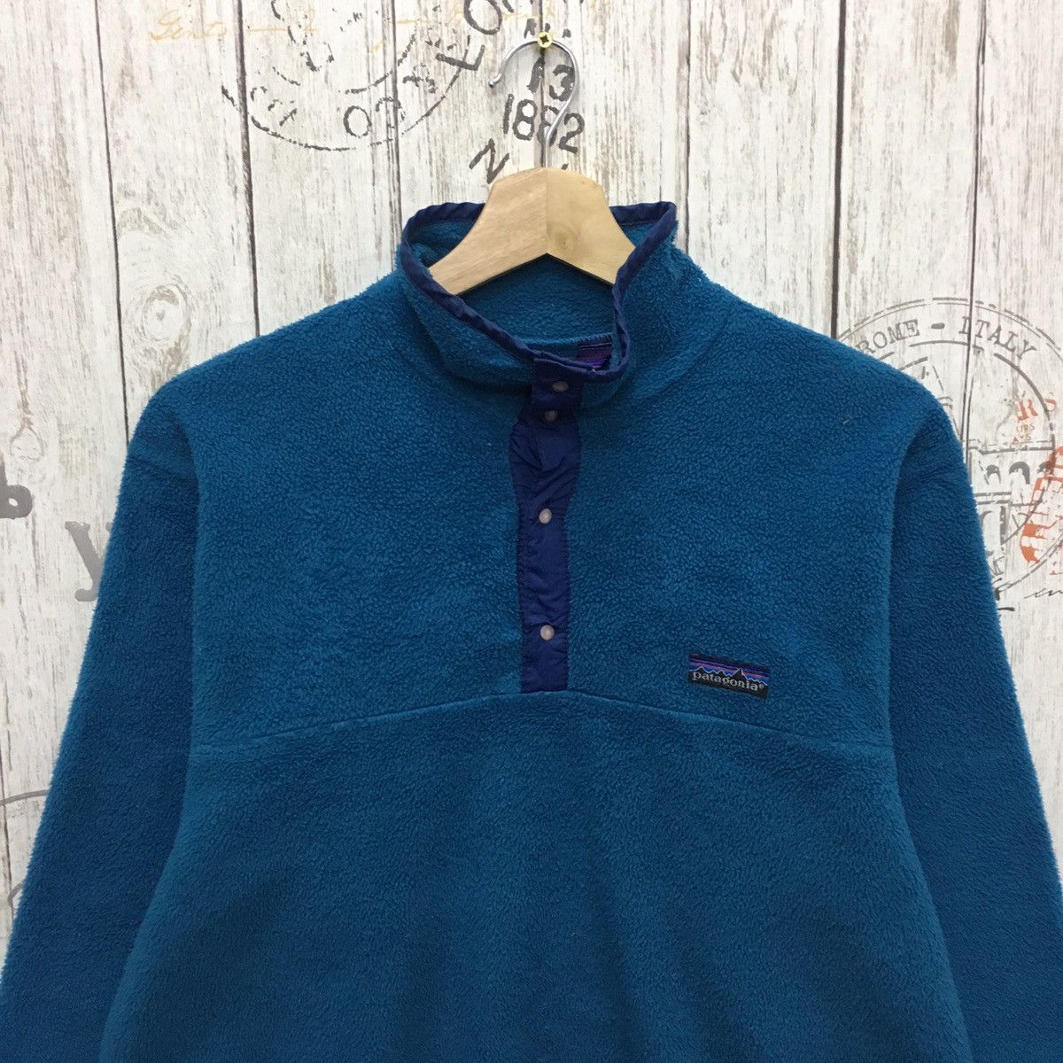 Patagonia × Vintage Rare Vintage Patagonia Small Logo Snap Bottom Fleece Size US M / EU 48-50 / 2 - 3 Thumbnail