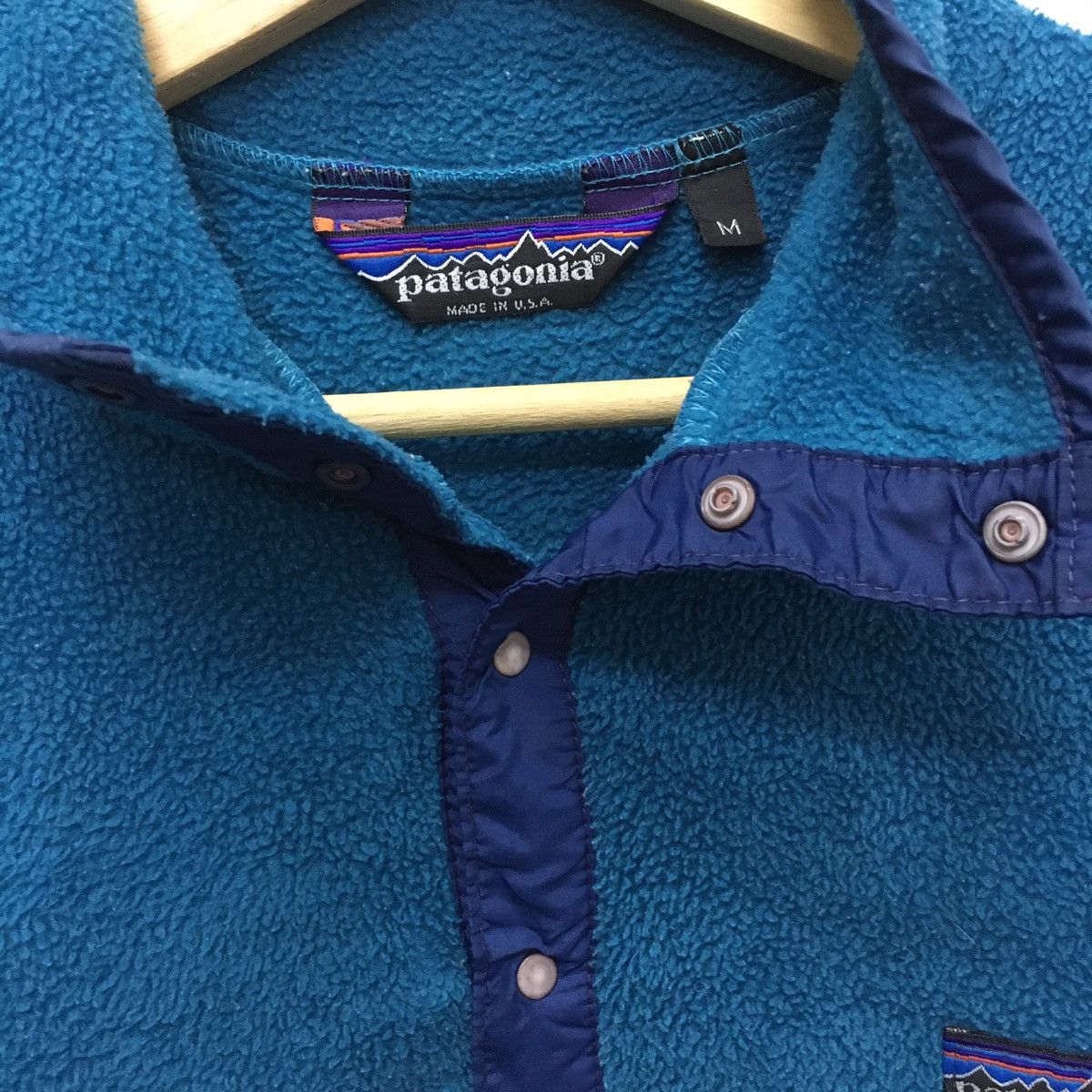 Patagonia × Vintage Rare Vintage Patagonia Small Logo Snap Bottom Fleece Size US M / EU 48-50 / 2 - 10 Thumbnail