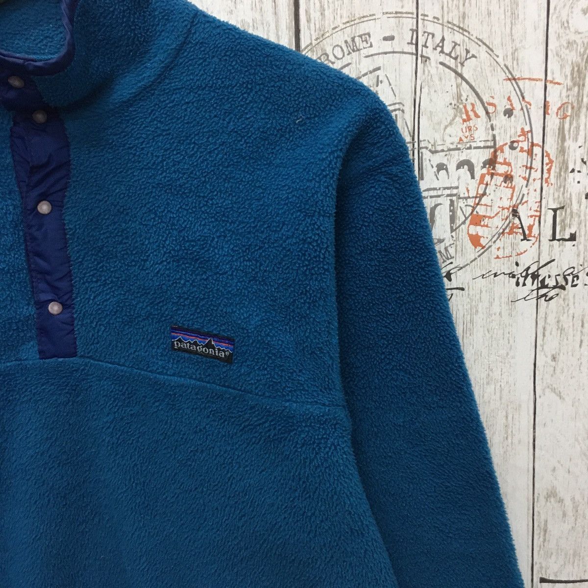 Patagonia × Vintage Rare Vintage Patagonia Small Logo Snap Bottom Fleece Size US M / EU 48-50 / 2 - 7 Thumbnail