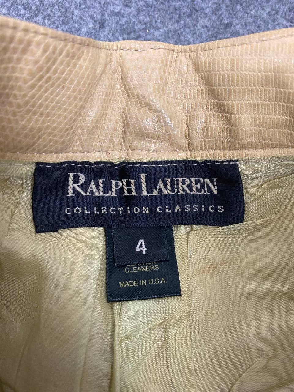 Polo Ralph Lauren Vintage Rare Polo Ralph Lauren Leather Pant Nice Design Size US 30 / EU 46 - 9 Thumbnail
