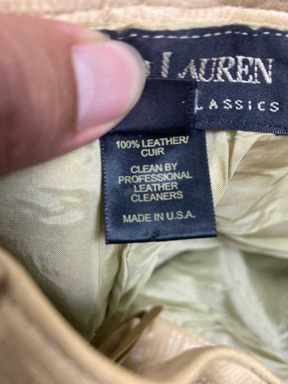 Polo Ralph Lauren Vintage Rare Polo Ralph Lauren Leather Pant Nice Design Size US 30 / EU 46 - 10 Thumbnail