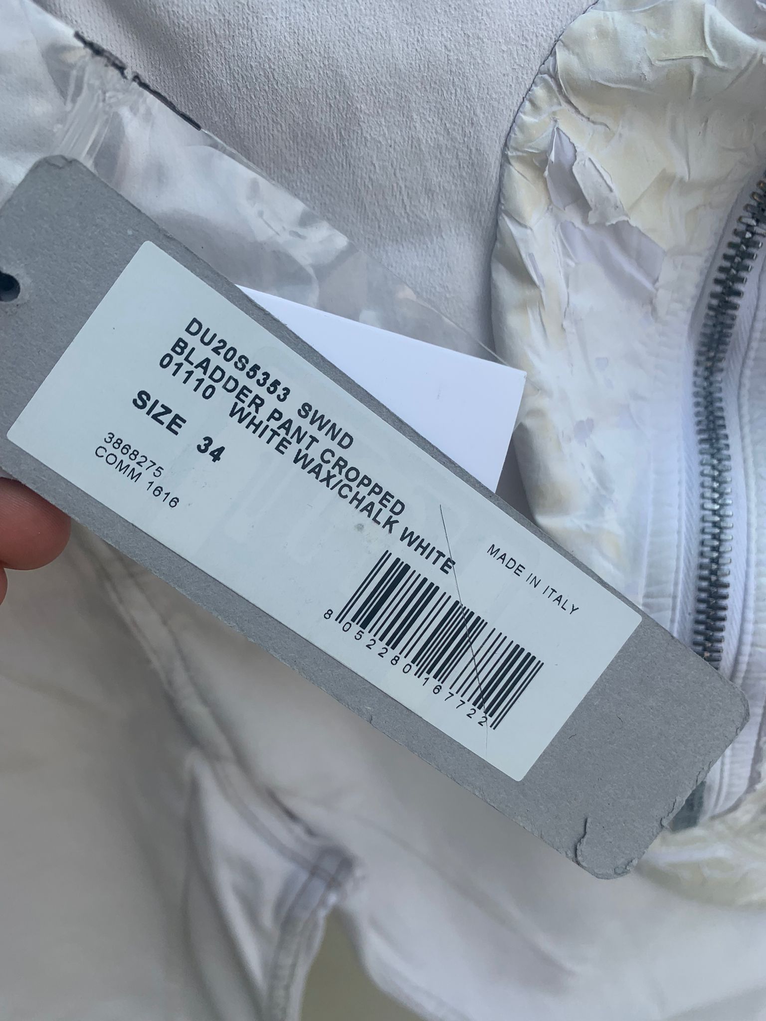 Rick Owens Drkshdw Bladder Cropped Denim in Chalk White Size US 34 / EU 50 - 10 Thumbnail