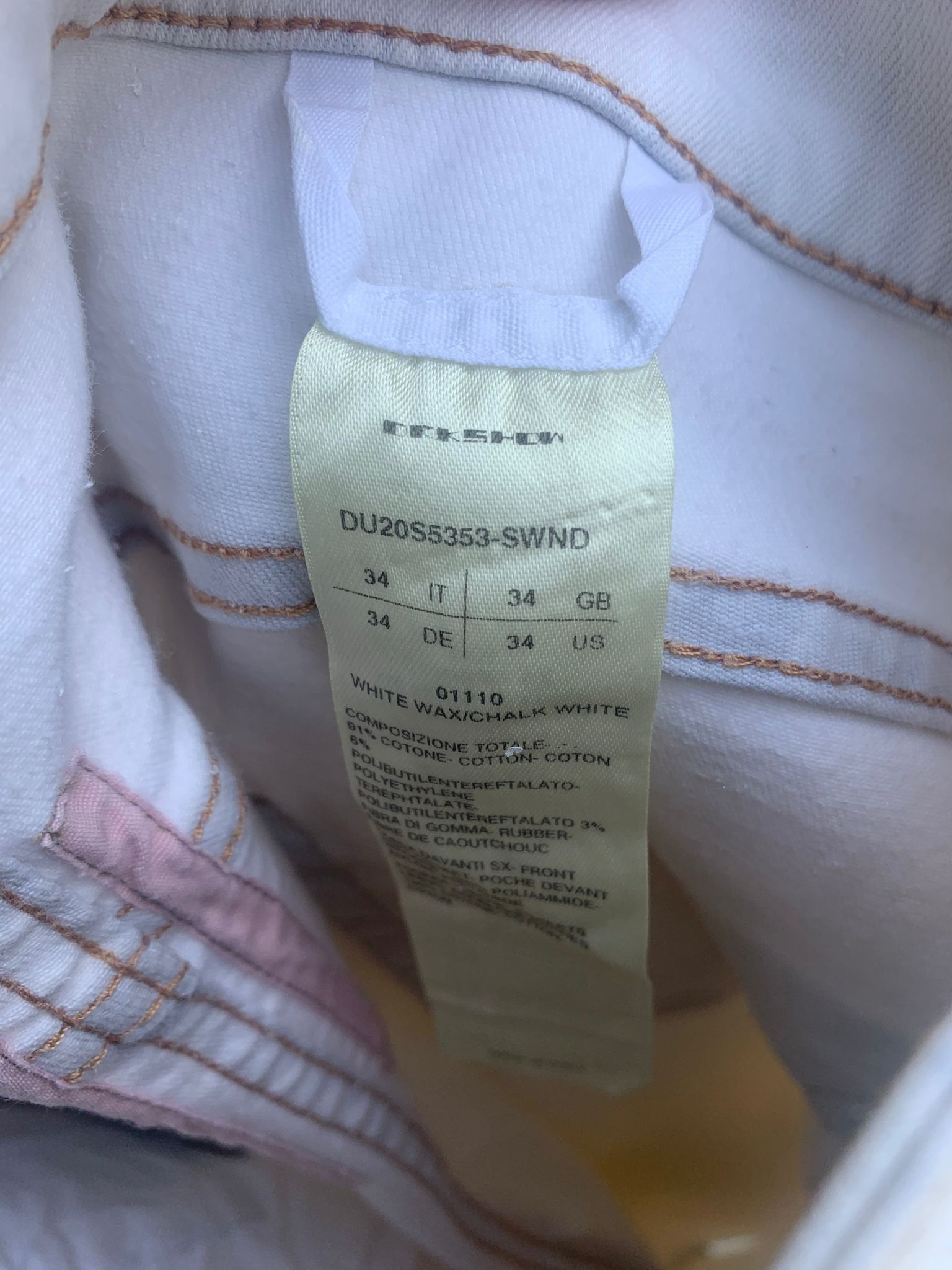 Rick Owens Drkshdw Bladder Cropped Denim in Chalk White Size US 34 / EU 50 - 20 Thumbnail