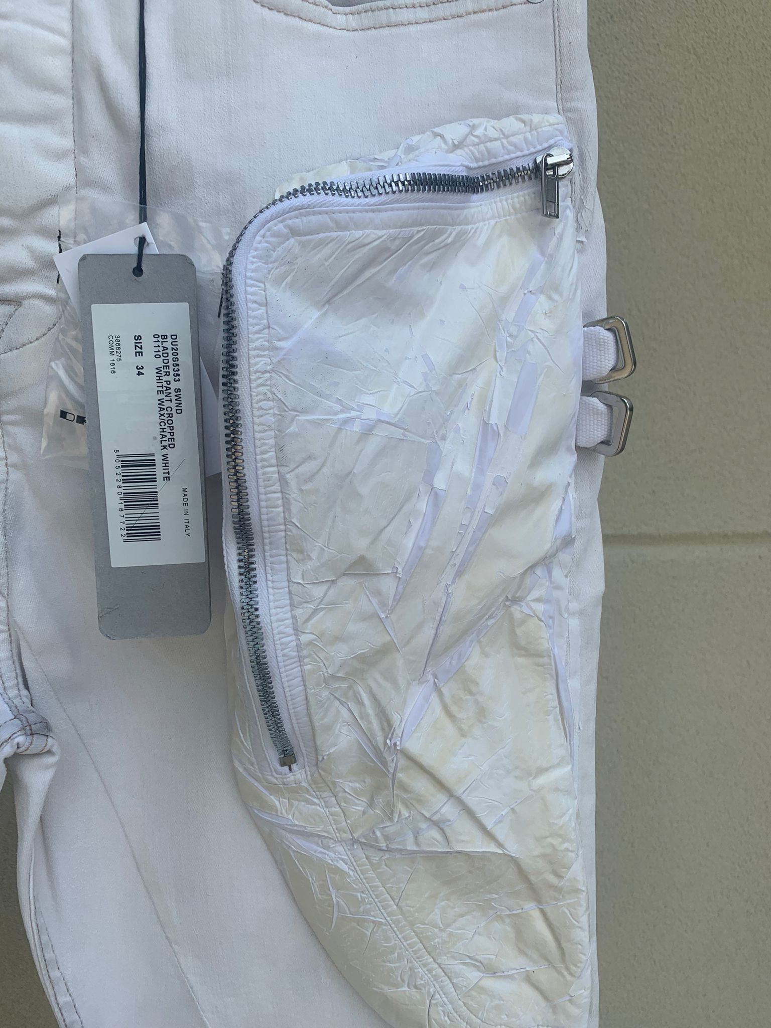 Rick Owens Drkshdw Bladder Cropped Denim in Chalk White Size US 34 / EU 50 - 6 Thumbnail